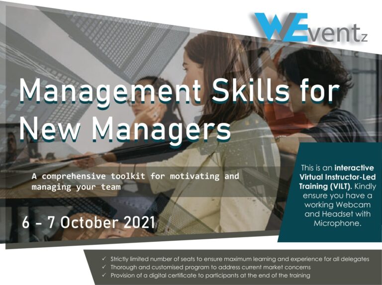 Management Skills For New Managers 6 7 Oct 2021 WEventz